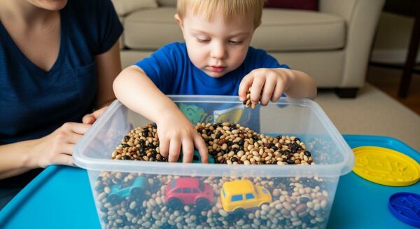 Imagem do artigo Atividades de estímulo sensorial para crianças autistas: ideias simples para fazer em casa